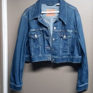 Levi Cropped denim jacket 1x